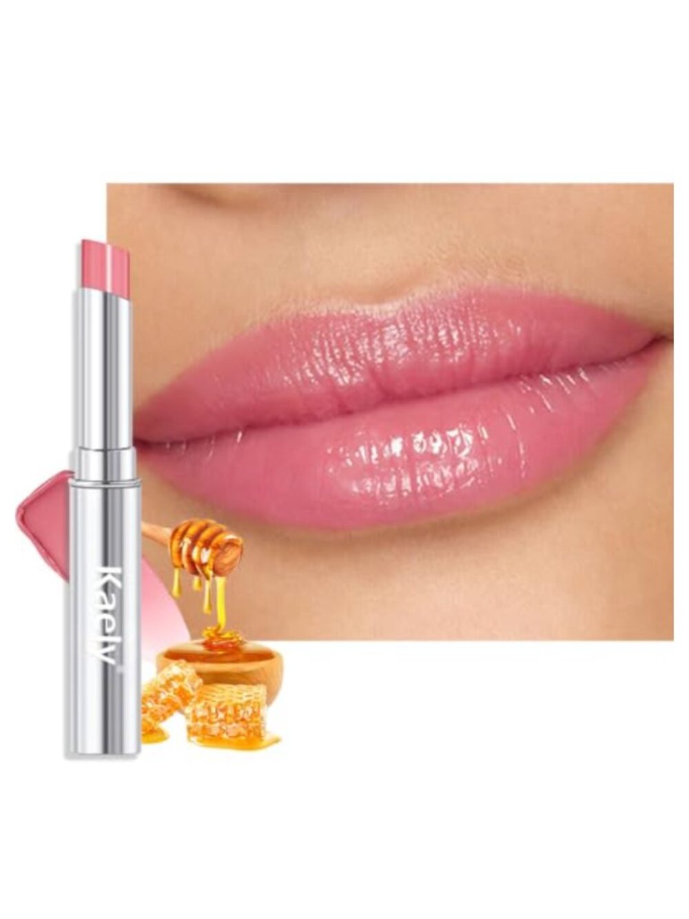Honey Tinted Lip Balm Lipstick Hydrating Sheer Glossy Finish